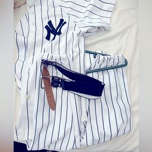 BNWOT YANKEES Uniform (shirt, pants and belt)